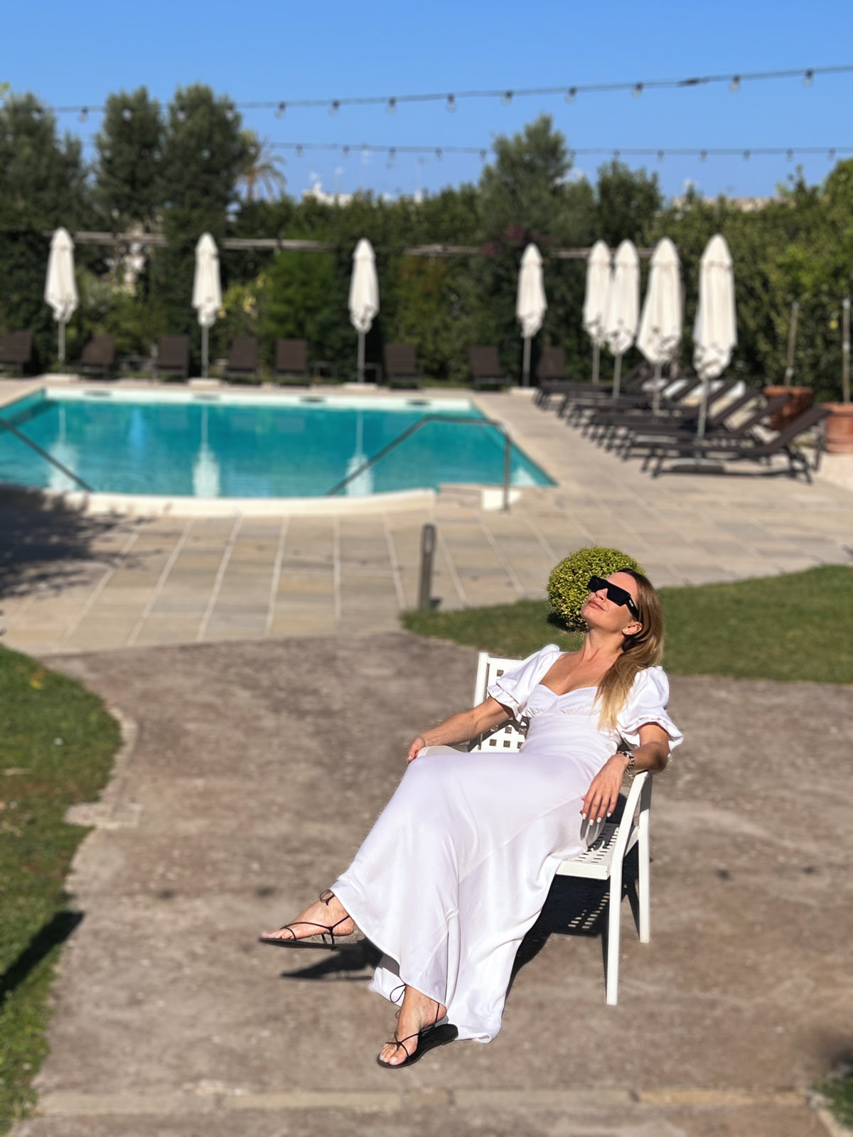 Long white dress
