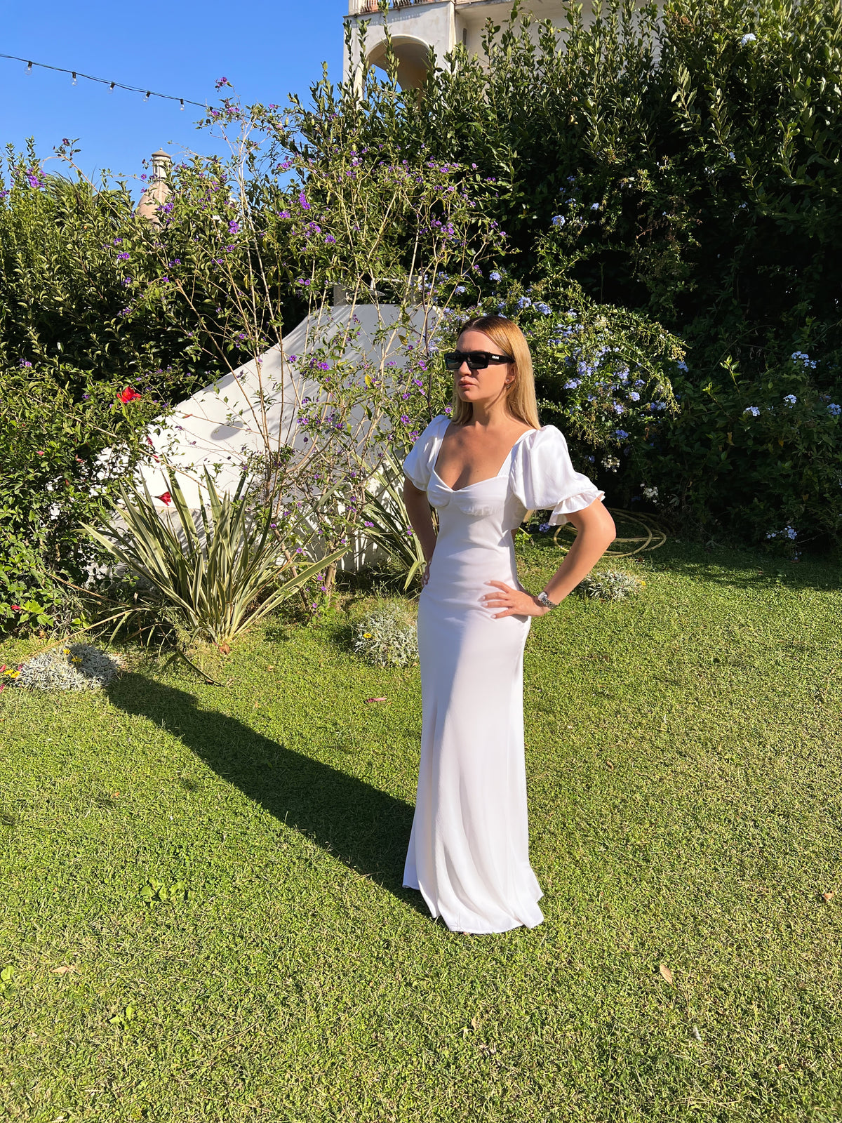 Long white dress