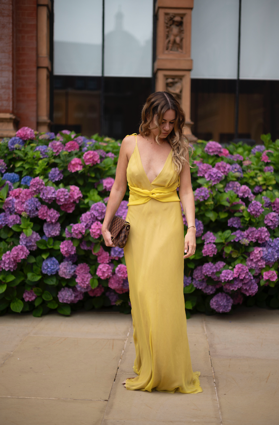 Silk Chiffon Maxi Sheer Dress Slip on Straps Minimalist Fall Clothing and Simple Wedding Dress